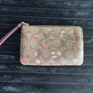 Coach Floral Wristlet